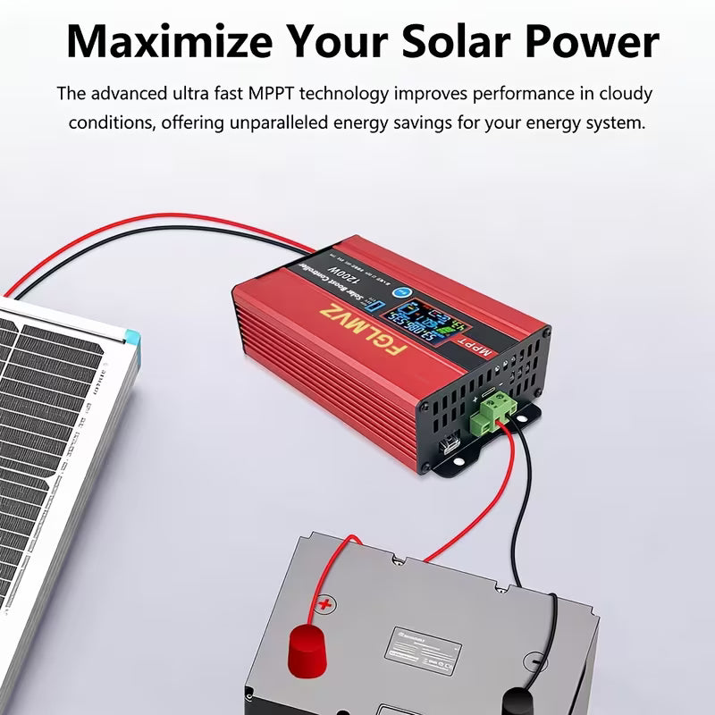 30A MPPT solar boost controller for lead-acid and lithium batteries