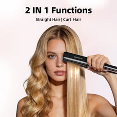 Professional 2-Inch Hair Straightener – 500°F Plasma Keratin Flat Iron for Frizzy Hair
