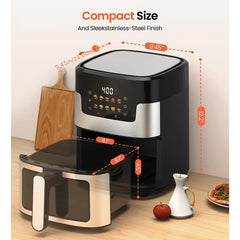 10-in-1 7.5QT Digital Air Fryer – LED Touchscreen & Dishwasher-Safe Basket