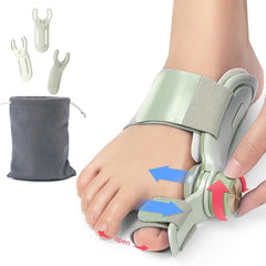 Adjustable toe corrector with angle control for both feet