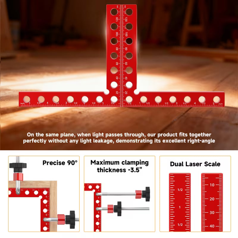 4-Pack Right Angle Woodworking Corner Clamps – 5.5" Precision Clamps