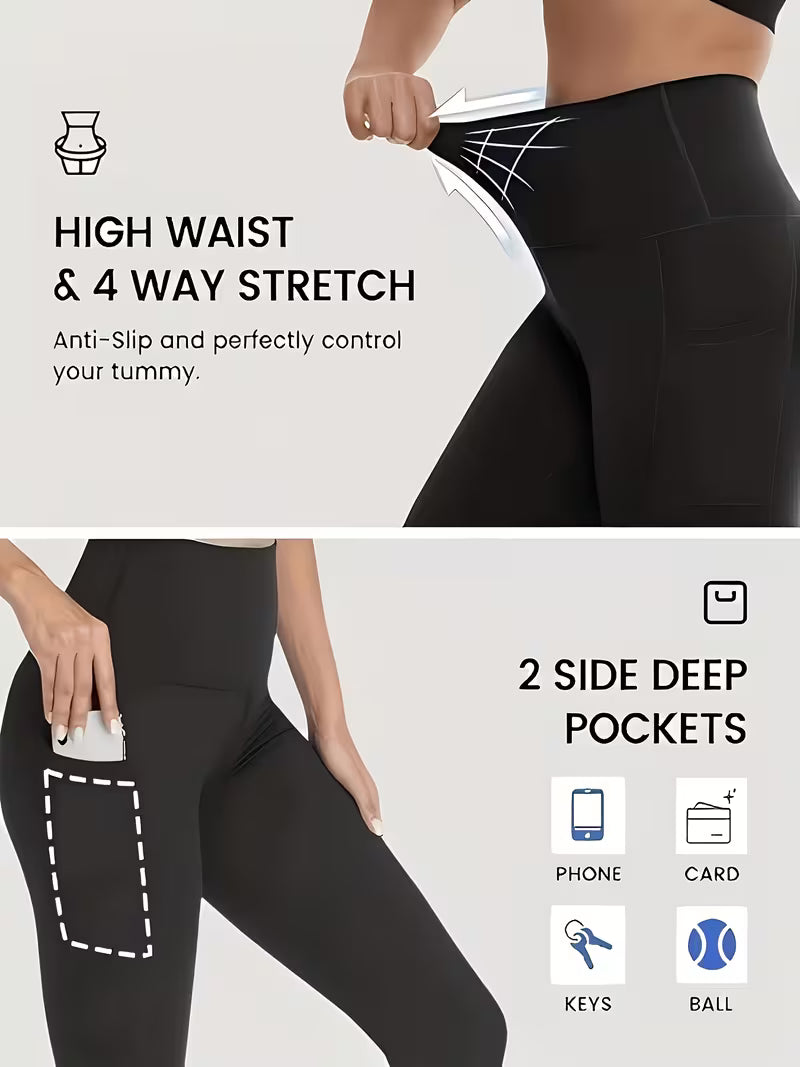 5-piece tummy control hip-lifting leggings set