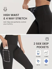 5-piece tummy control hip-lifting leggings set