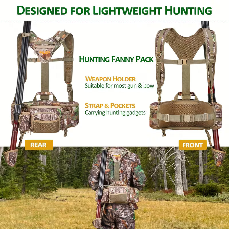 pack with 9 pockets and rifle holder