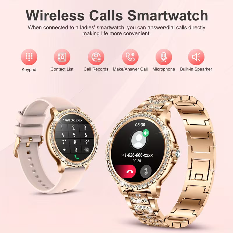 LIGE women’s HD smartwatch with fitness tracking