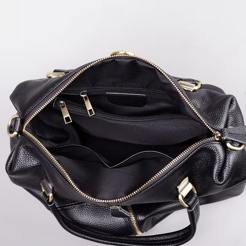 Genuine Leather Stylish Backpack for Women front view