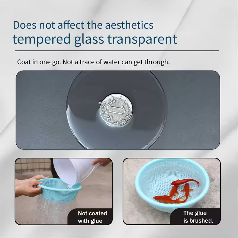 5.51LB Transparent Waterproof Sealant – Roof, Bathroom, Kitchen & Wall Leak Repair