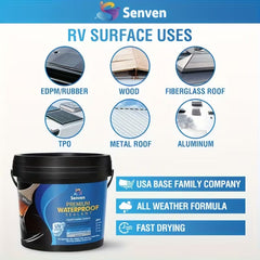 32oz Liquid Sealant – UV-Resistant, Waterproof Crack & Leak Repair Formula
