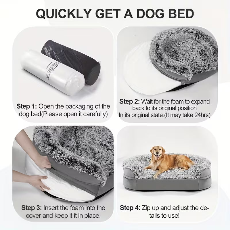 Gimars Orthopedic Egg Foam Dog Bed – Ultra-Soft, Washable Cover for All Dog Sizes