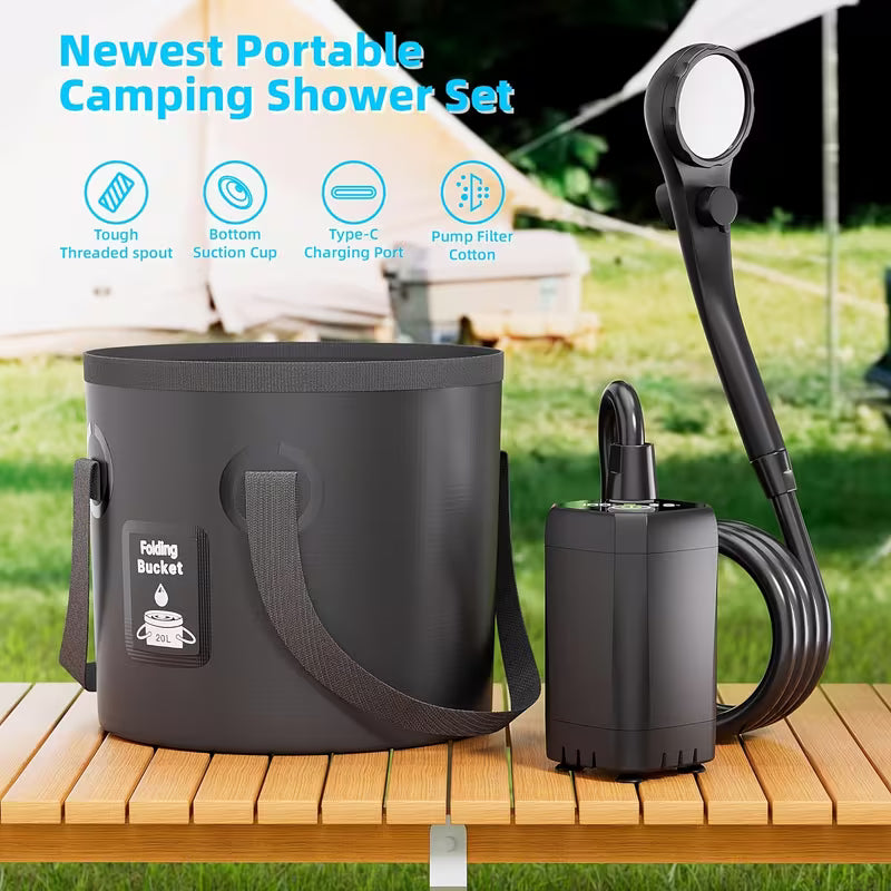 Portable rechargeable camping