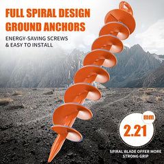 4-pack 15-inch heavy-duty spiral ground anchors for secure outdoor use