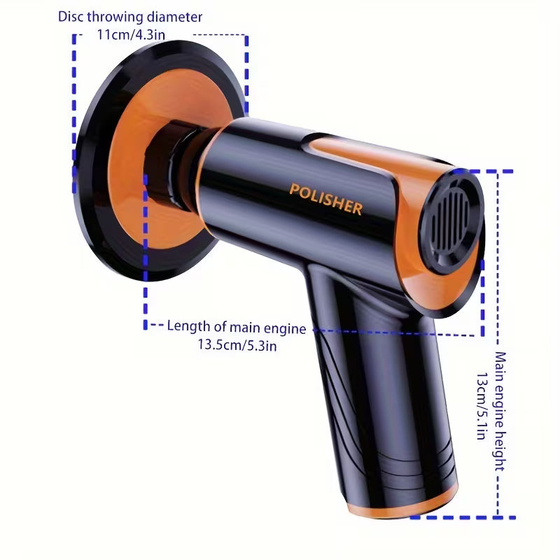 100W cordless car polisher for waxing and scratch repair