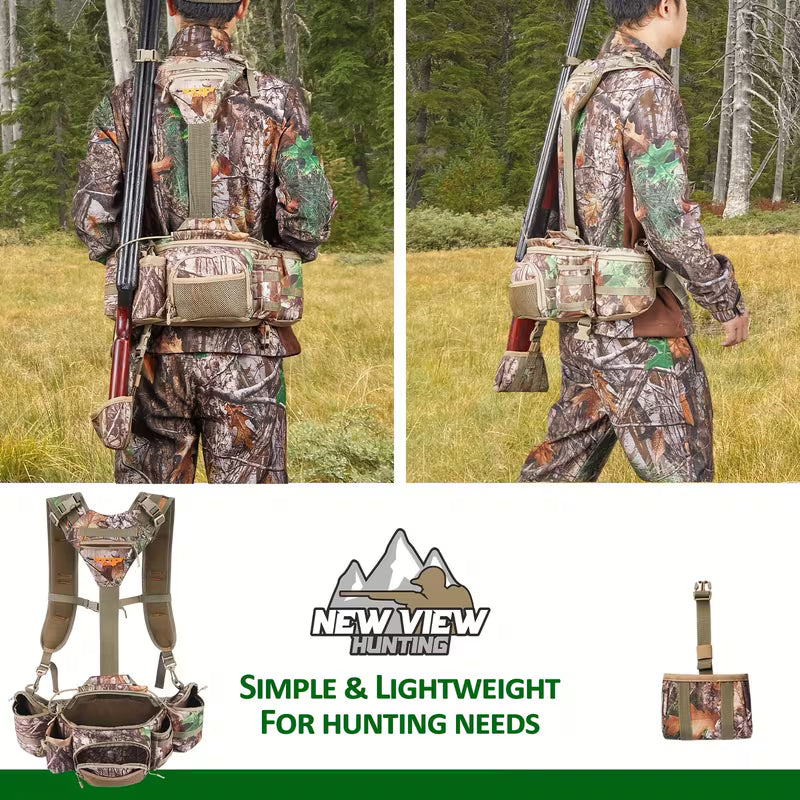 pack with 9 pockets and rifle holder