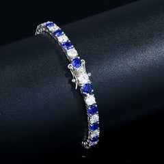 925 silver moissanite luxury bracelet gift